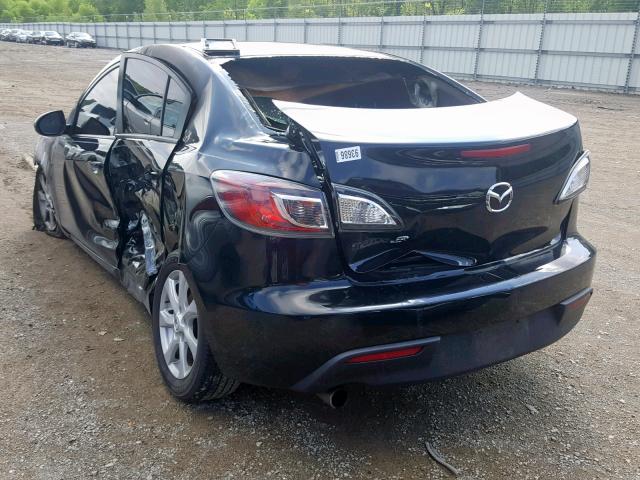 JM1BL1SF5A1350288 - 2010 MAZDA 3 I BLACK photo 3