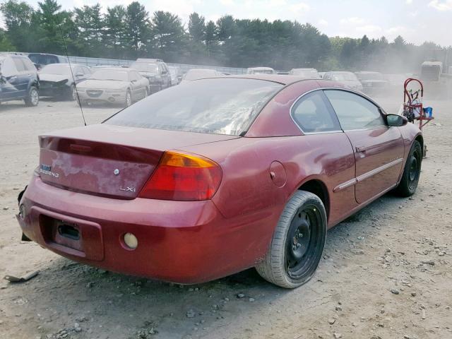 4C3AG52H61E117329 - 2001 CHRYSLER SEBRING LX RED photo 4