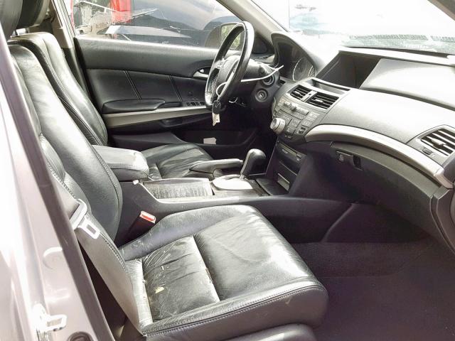 1HGCP26829A005520 - 2009 HONDA ACCORD EXL SILVER photo 5