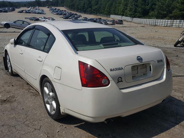 1N4BA41E26C820407 - 2006 NISSAN MAXIMA SE WHITE photo 3