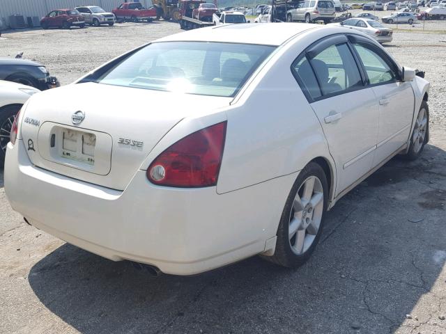 1N4BA41E26C820407 - 2006 NISSAN MAXIMA SE WHITE photo 4