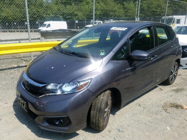 3HGGK5H82KM729487 - 2019 HONDA FIT EX GRAY photo 2