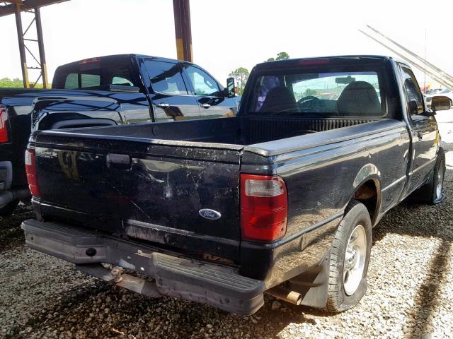 1FTYR10U41PB45469 - 2001 FORD RANGER BLACK photo 4