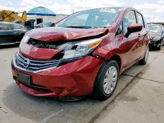 3N1CE2CPXGL405995 - 2016 NISSAN VERSA NOTE RED photo 2