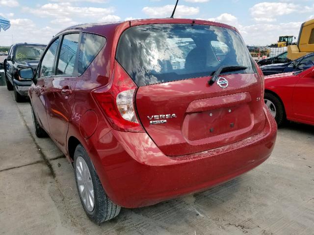 3N1CE2CPXGL405995 - 2016 NISSAN VERSA NOTE RED photo 3