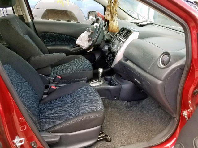 3N1CE2CPXGL405995 - 2016 NISSAN VERSA NOTE RED photo 5