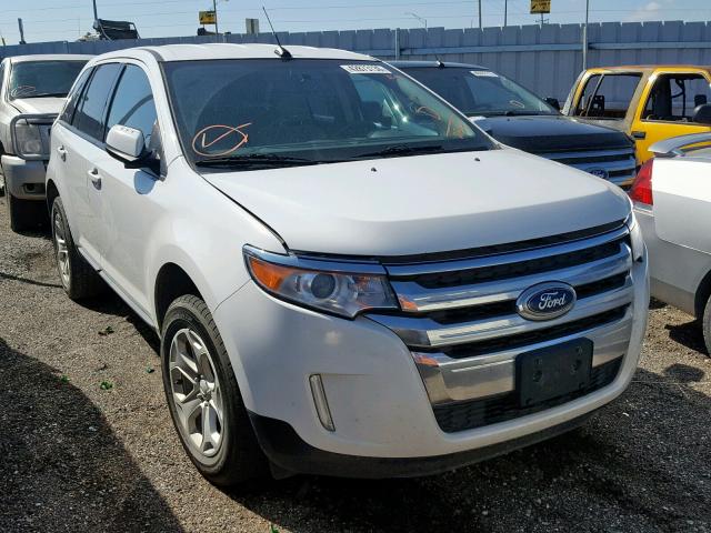 2FMDK3JC4EBB12839 - 2014 FORD EDGE SEL WHITE photo 1