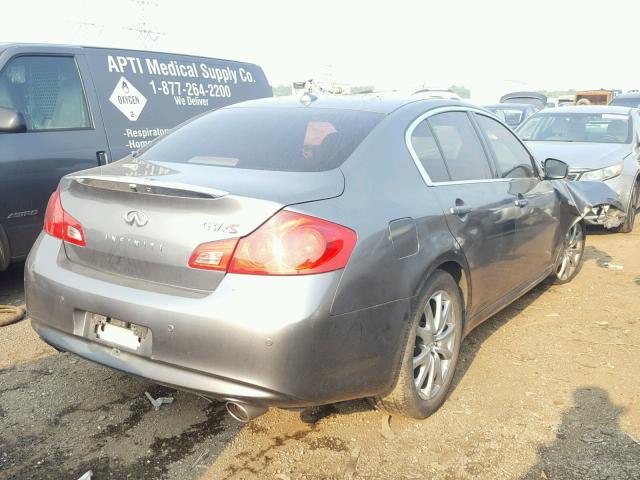 JN1CV6AR1BM412618 - 2011 INFINITI G37 GRAY photo 4