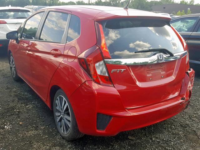 JHMGK5H73GX003742 - 2016 HONDA FIT EX RED photo 3