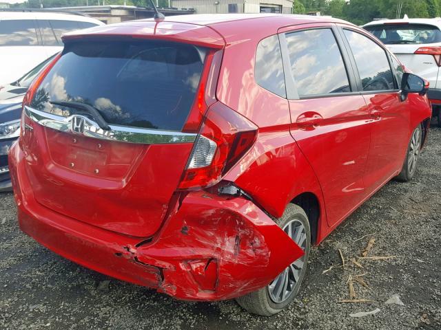 JHMGK5H73GX003742 - 2016 HONDA FIT EX RED photo 4