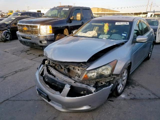 1HGCP36848A085245 - 2008 HONDA ACCORD EXL SILVER photo 2