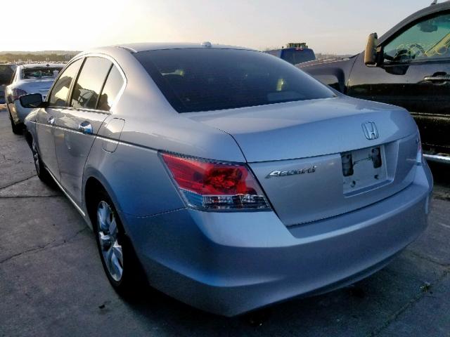 1HGCP36848A085245 - 2008 HONDA ACCORD EXL SILVER photo 3