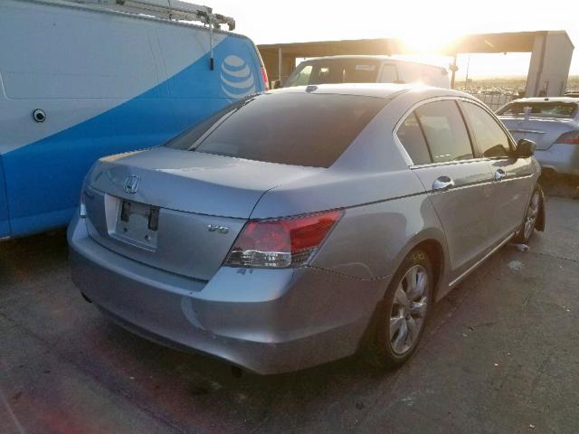 1HGCP36848A085245 - 2008 HONDA ACCORD EXL SILVER photo 4