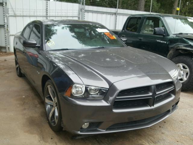 2C3CDXHG9EH308013 - 2014 DODGE CHARGER SX GRAY photo 1