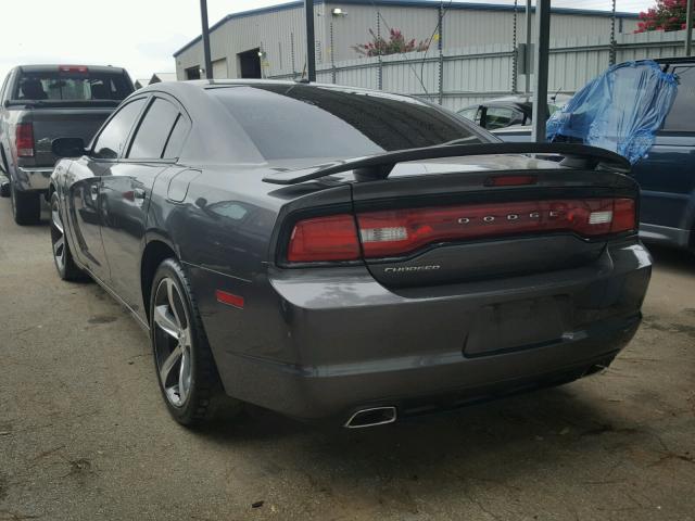 2C3CDXHG9EH308013 - 2014 DODGE CHARGER SX GRAY photo 3