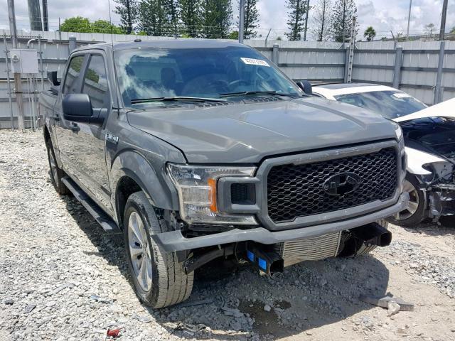 1FTEW1CP4JFC69832 - 2018 FORD F150 SUPER GRAY photo 1