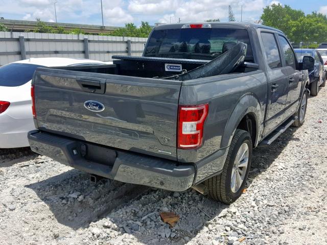 1FTEW1CP4JFC69832 - 2018 FORD F150 SUPER GRAY photo 4