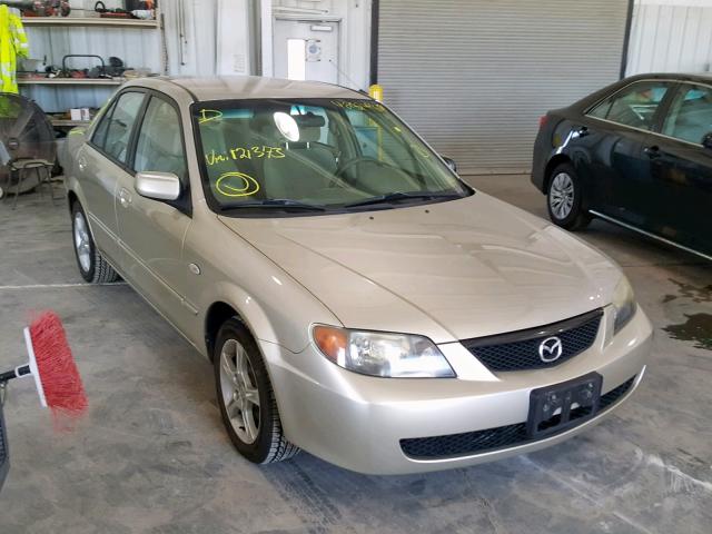 JM1BJ225830121373 - 2003 MAZDA PROTEGE DX BEIGE photo 1