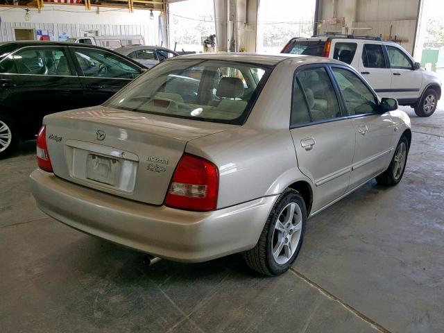 JM1BJ225830121373 - 2003 MAZDA PROTEGE DX BEIGE photo 4