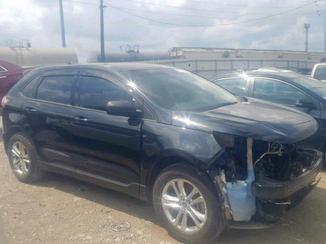 2FMTK4G90FBB43231 - 2015 FORD EDGE SE BLACK photo 1