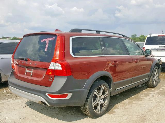 YV4902BZXC1120074 - 2012 VOLVO XC70 T6 MAROON photo 4