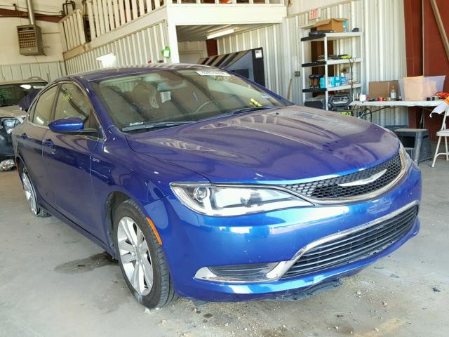 1C3CCCAB2FN723435 - 2015 CHRYSLER 200 LIMITE BLUE photo 1