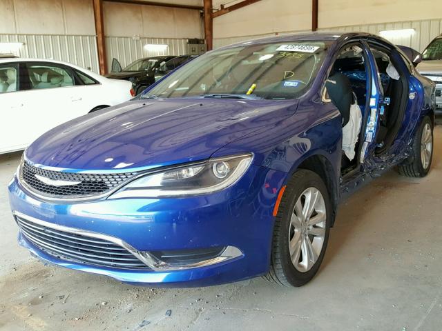 1C3CCCAB2FN723435 - 2015 CHRYSLER 200 LIMITE BLUE photo 2