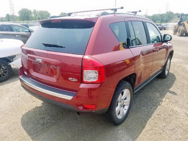1C4NJCAB8CD550788 - 2012 JEEP COMPASS RED photo 4