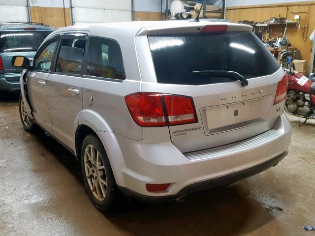 3C4PDDEG3ET309357 - 2014 DODGE JOURNEY R/ SILVER photo 3