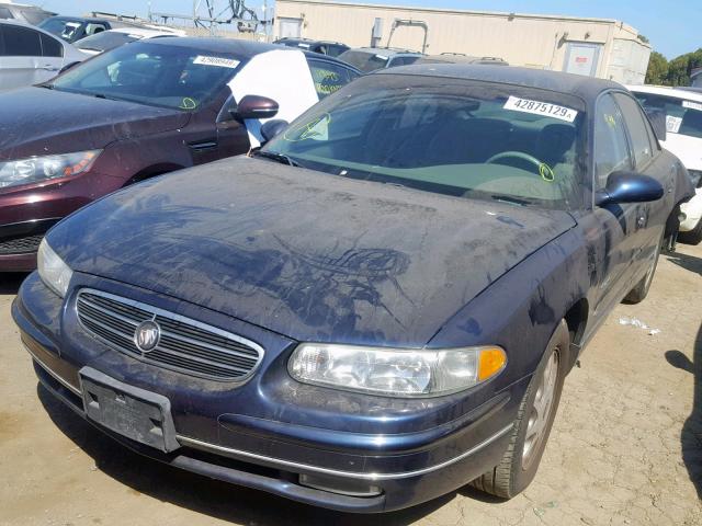 2G4WB52K8X1493940 - 1999 BUICK REGAL LS BLUE photo 2