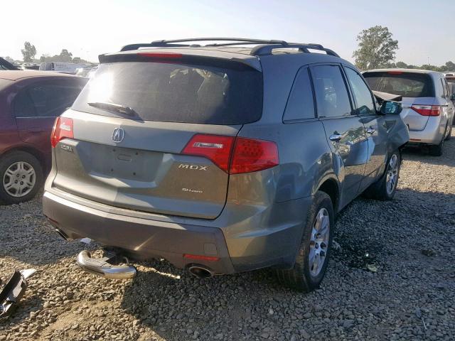 2HNYD28267H508093 - 2007 ACURA MDX GREEN photo 4