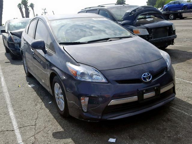 JTDKN3DP2E3053856 - 2014 TOYOTA PRIUS PLUG CHARCOAL photo 1