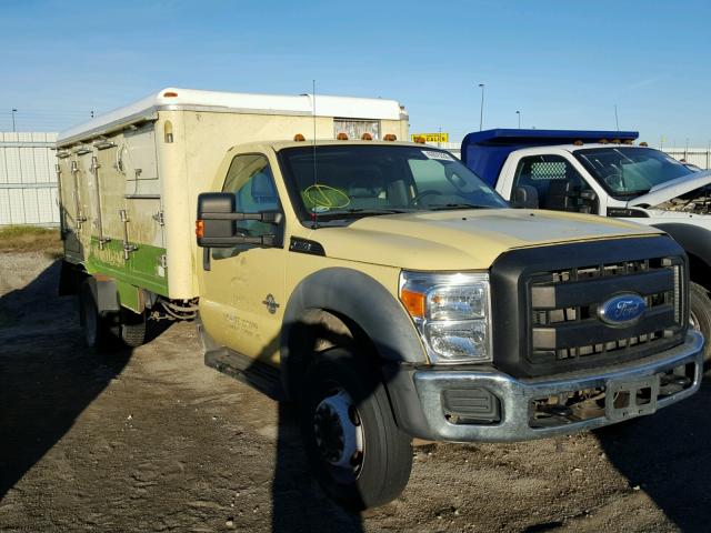 1FDUF5GT0BEC42348 - 2011 FORD F550 SUPER YELLOW photo 1