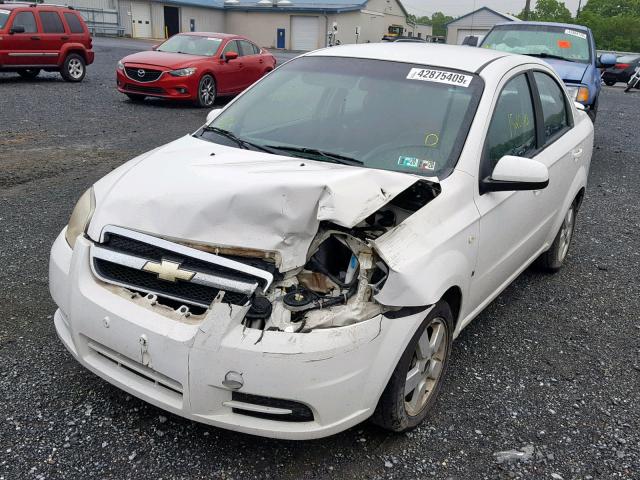 KL1TD56628B047662 - 2008 CHEVROLET AVEO BASE Ақ фото 2