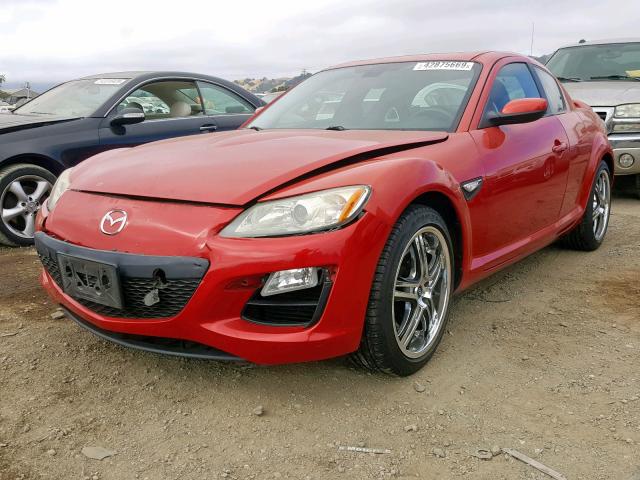 JM1FE1CMXA0403680 - 2010 MAZDA RX8 RED photo 2