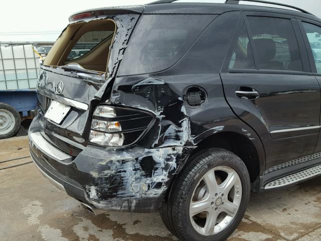 4JGBB86E38A298985 - 2008 MERCEDES-BENZ ML 350 BLACK photo 9