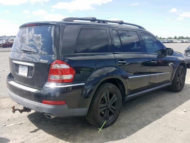 4JGBF71E59A448005 - 2009 MERCEDES-BENZ GL 450 4MA BLACK photo 4