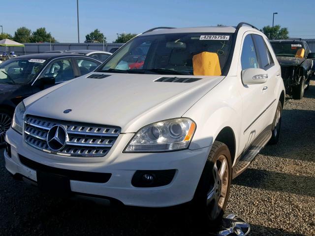 4JGBB86E48A357350 - 2008 MERCEDES-BENZ ML 350 WHITE photo 2