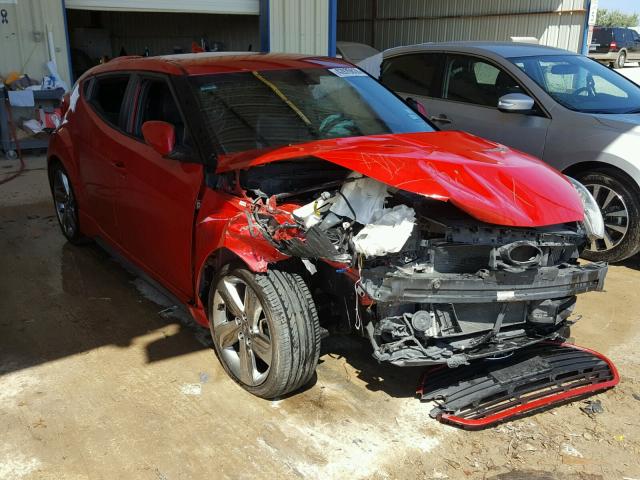 KMHTC6AE0EU201393 - 2014 HYUNDAI VELOSTER T RED photo 1