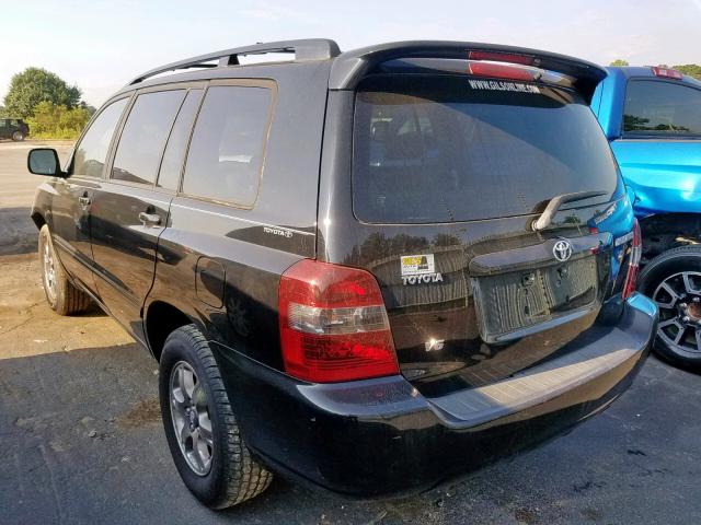 JTEDP21A270128410 - 2007 TOYOTA HIGHLANDER BLACK photo 3