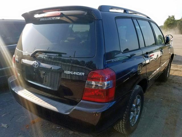 JTEDP21A270128410 - 2007 TOYOTA HIGHLANDER BLACK photo 4