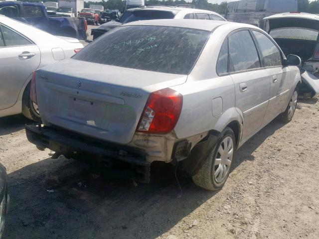 KL5JD56Z85K117015 - 2005 SUZUKI FORENZA S SILVER photo 4