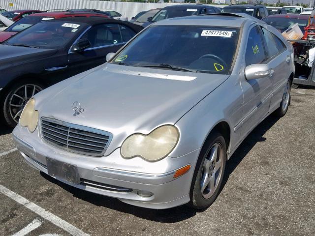 WDBRF61J42F193137 - 2002 MERCEDES-BENZ C 240 SILVER photo 2