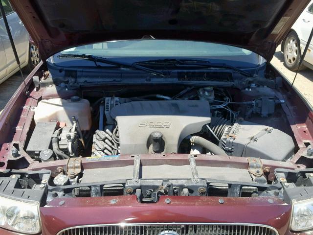 1G4HP52KX5U144631 - 2005 BUICK LESABRE CU BURGUNDY photo 7