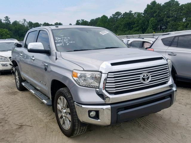 5TFFY5F13EX155723 - 2014 TOYOTA TUNDRA CRE SILVER photo 1