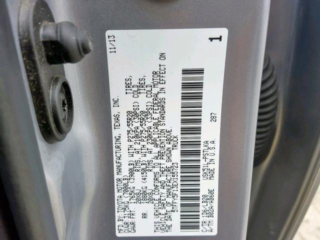 5TFFY5F13EX155723 - 2014 TOYOTA TUNDRA CRE SILVER photo 10