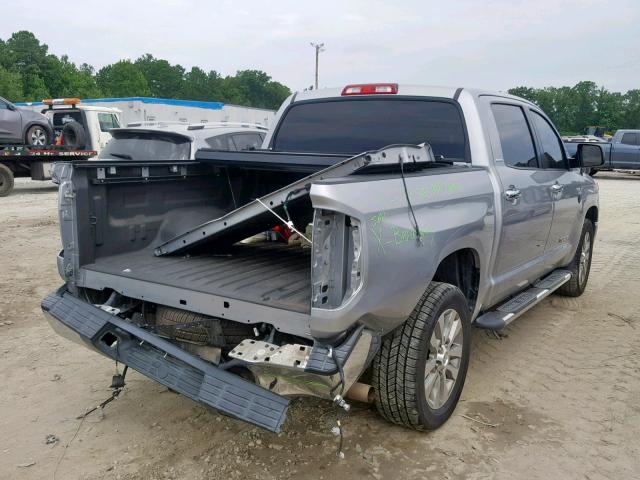 5TFFY5F13EX155723 - 2014 TOYOTA TUNDRA CRE SILVER photo 4