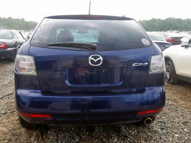 JM3ER2B50B0357074 - 2011 MAZDA CX-7 BLUE photo 9