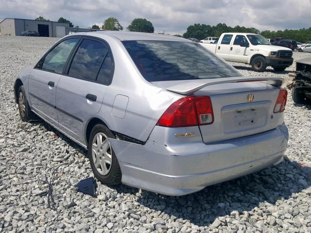 1HGES16305L025057 - 2005 HONDA CIVIC DX V GRAY photo 3