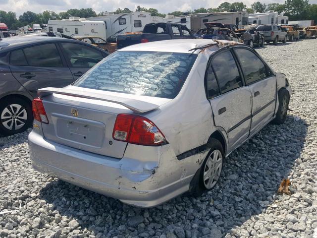 1HGES16305L025057 - 2005 HONDA CIVIC DX V GRAY photo 4